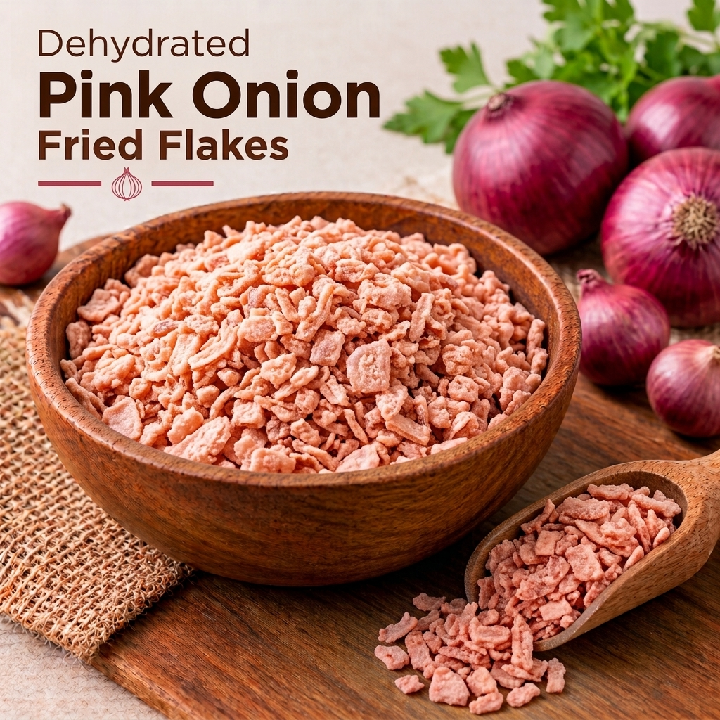 Crispy Fried Pink Onion Flakes